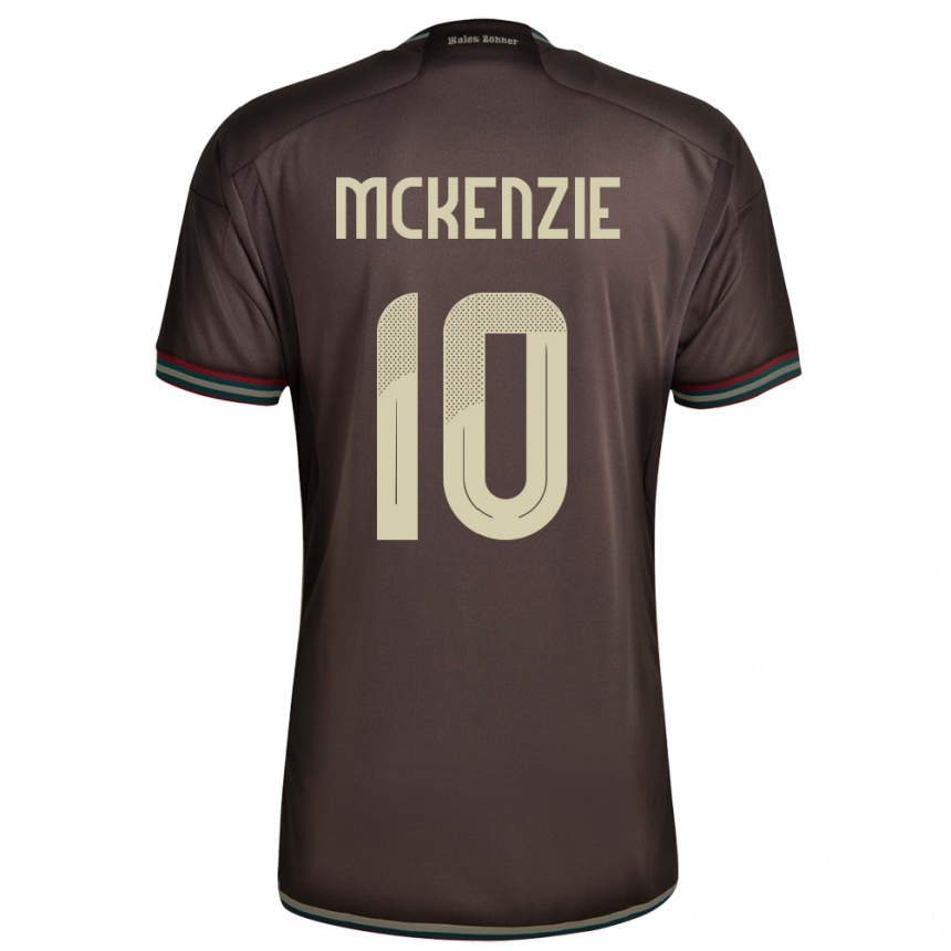 Kids Football Jamaica Denzel Mckenzie #10 Night Brown Away Jersey 24-26 T-Shirt Uk