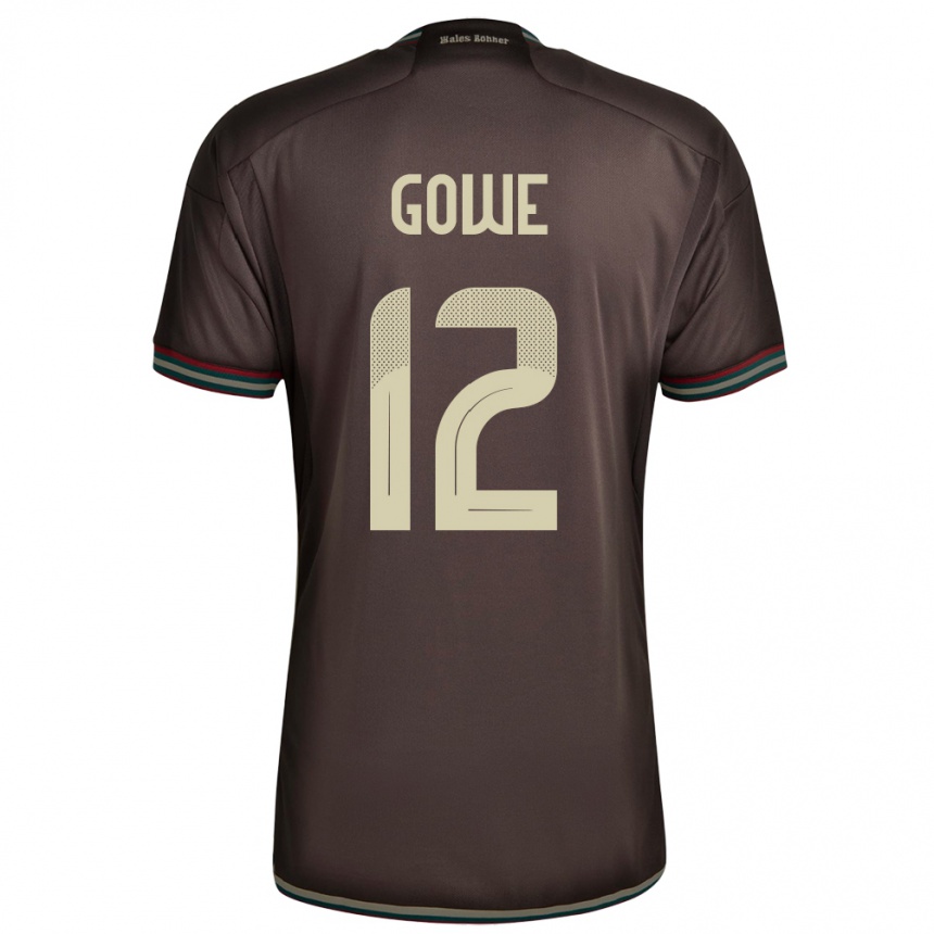 Kids Football Jamaica Tyrese Gowe #12 Night Brown Away Jersey 24-26 T-Shirt Uk