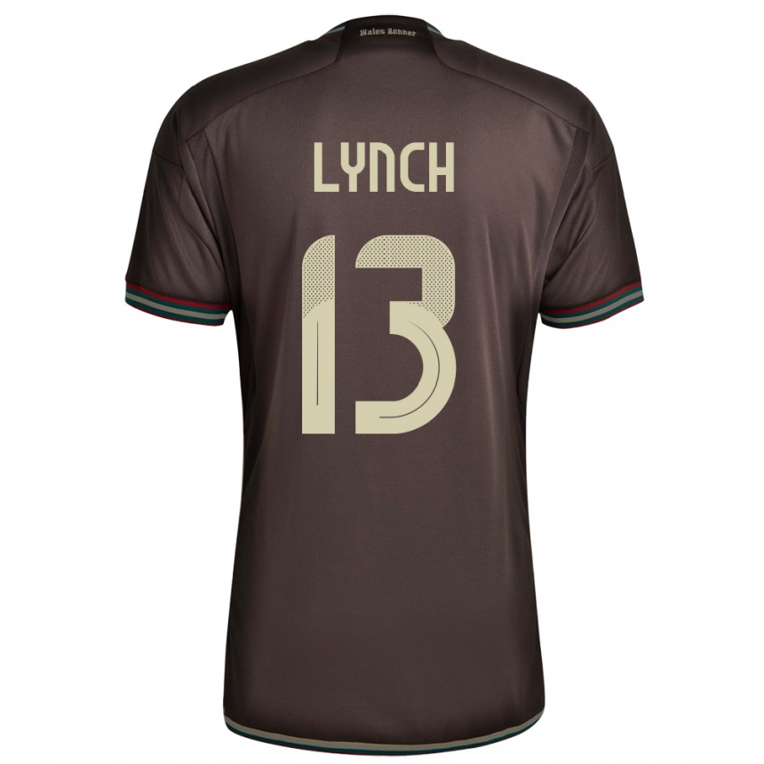 Kids Football Jamaica Taywane Lynch #13 Night Brown Away Jersey 24-26 T-Shirt Uk