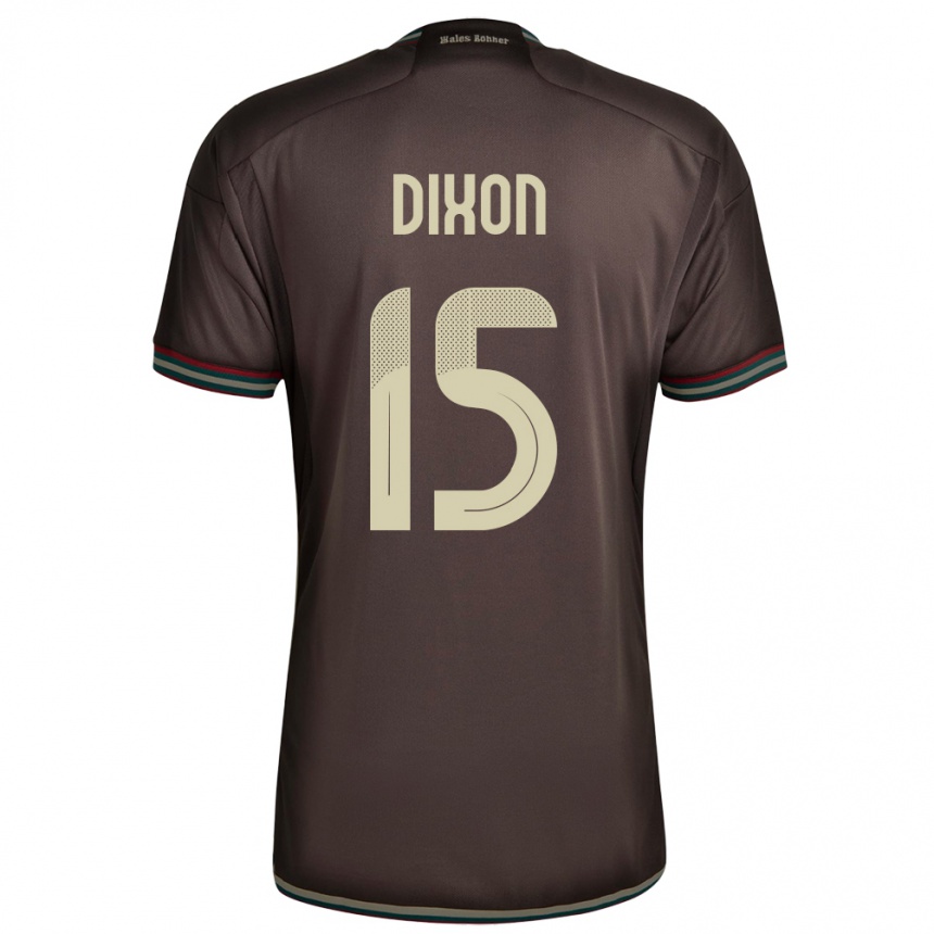 Kids Football Jamaica Ahir Dixon #15 Night Brown Away Jersey 24-26 T-Shirt Uk