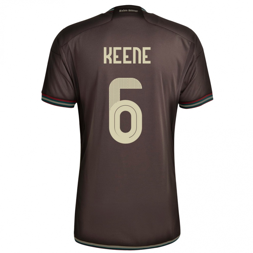 Kids Football Jamaica Alika Keene #6 Night Brown Away Jersey 24-26 T-Shirt Uk