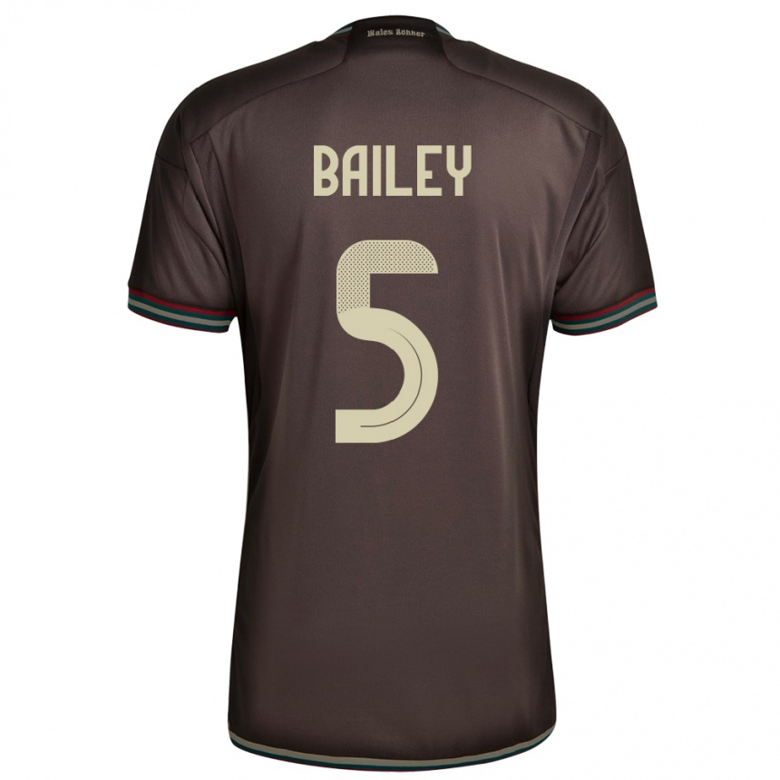 Kids Football Jamaica Jade Bailey #5 Night Brown Away Jersey 24-26 T-Shirt Uk