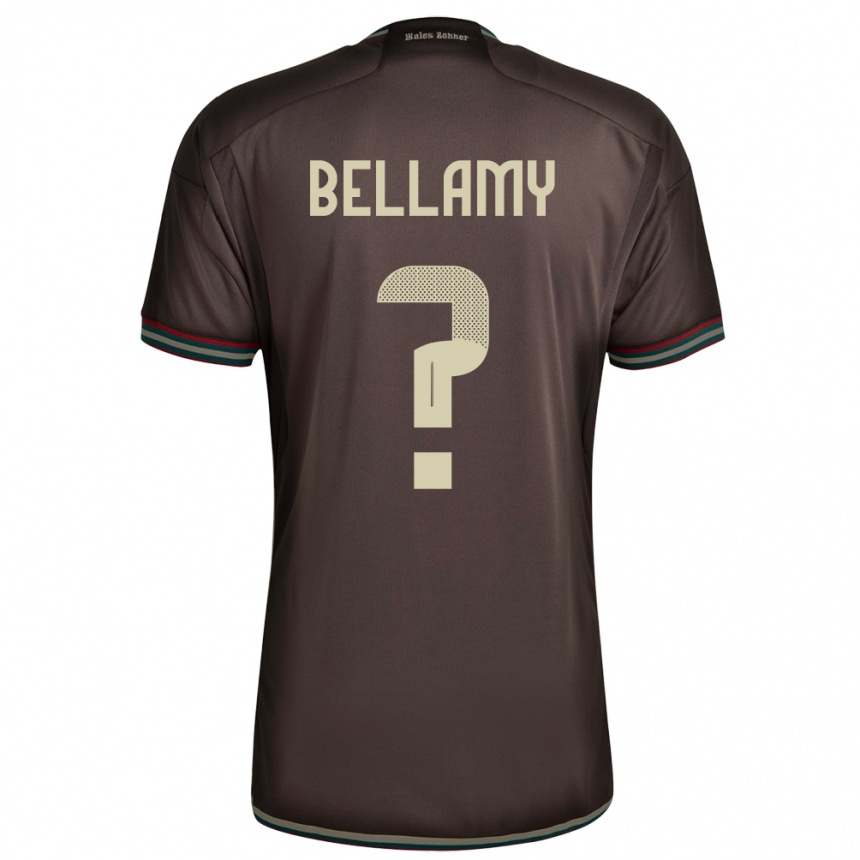 Kids Football Jamaica Sydney Bellamy #0 Night Brown Away Jersey 24-26 T-Shirt Uk