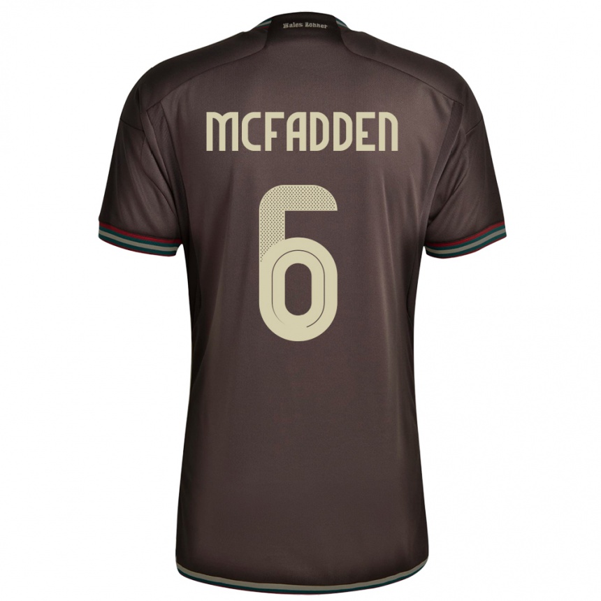 Kids Football Jamaica Logan Mcfadden #6 Night Brown Away Jersey 24-26 T-Shirt Uk