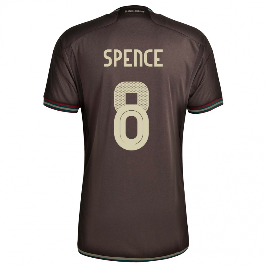 Kids Football Jamaica Drew Spence #8 Night Brown Away Jersey 24-26 T-Shirt Uk