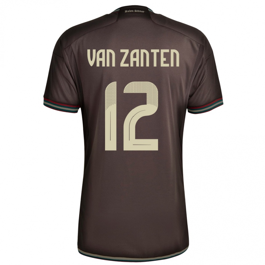 Kids Football Jamaica Kiki Van Zanten #12 Night Brown Away Jersey 24-26 T-Shirt Uk