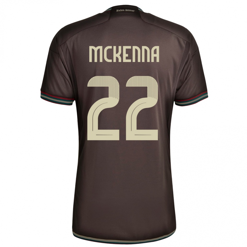 Kids Football Jamaica Kayla Mckenna #22 Night Brown Away Jersey 24-26 T-Shirt Uk