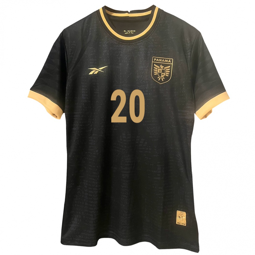 Kids Football Panama Aníbal Godoy #20 Black Away Jersey 24-26 T-Shirt Uk