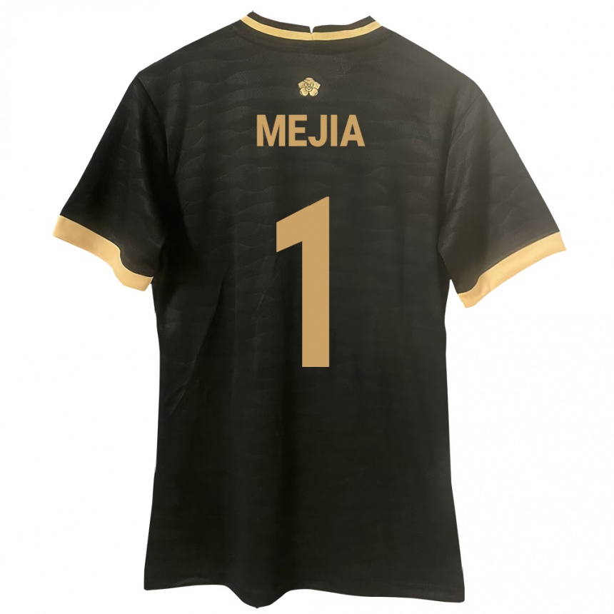 Kids Football Panama Luis Mejía #1 Black Away Jersey 24-26 T-Shirt Uk