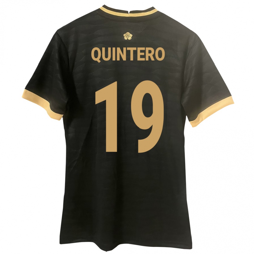 Kids Football Panama Alberto Quintero #19 Black Away Jersey 24-26 T-Shirt Uk