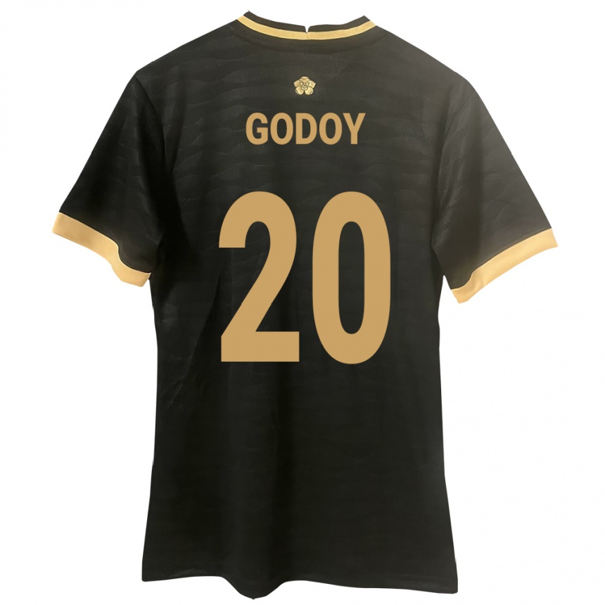 Kids Football Panama Aníbal Godoy #20 Black Away Jersey 24-26 T-Shirt Uk