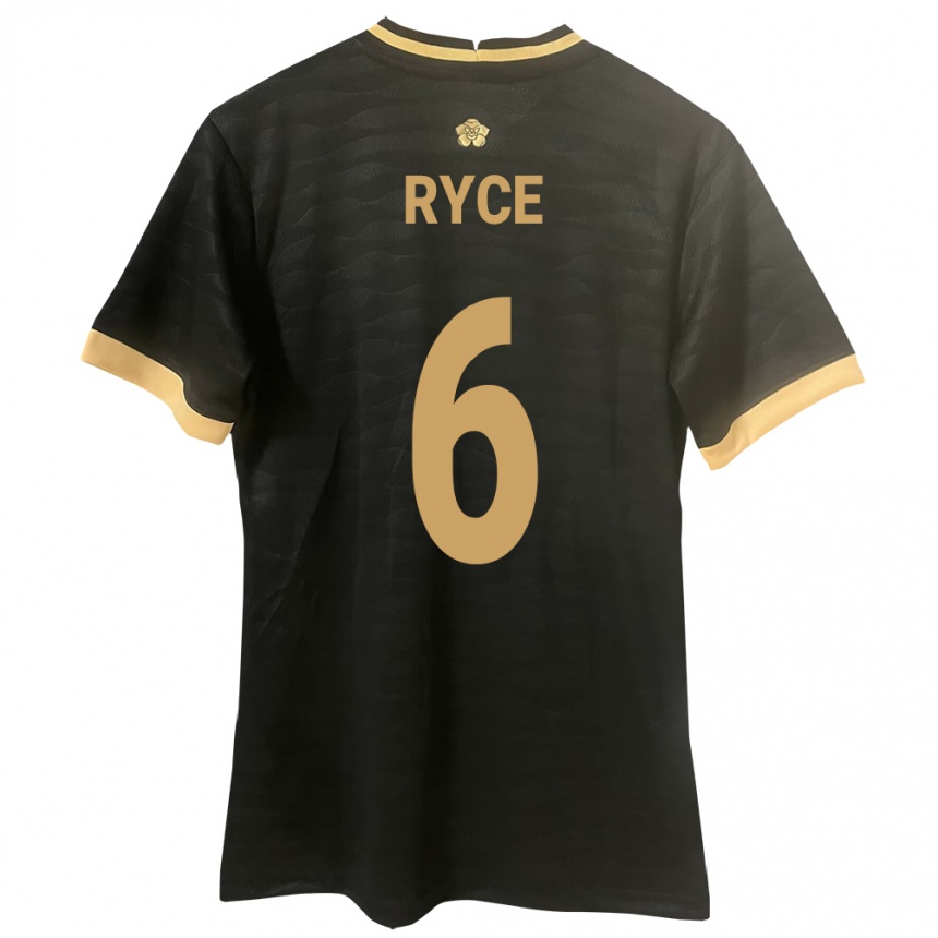 Kids Football Panama Anel Ryce #6 Black Away Jersey 24-26 T-Shirt Uk