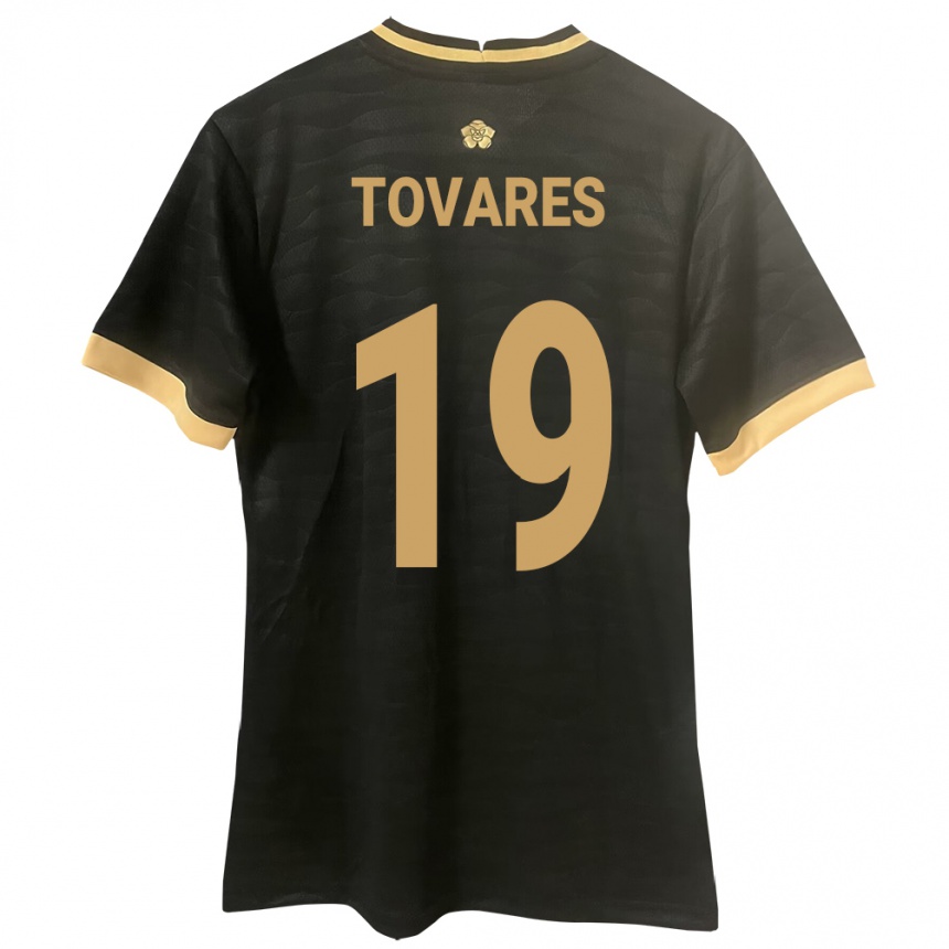 Kids Football Panama Kahir Tovares #19 Black Away Jersey 24-26 T-Shirt Uk