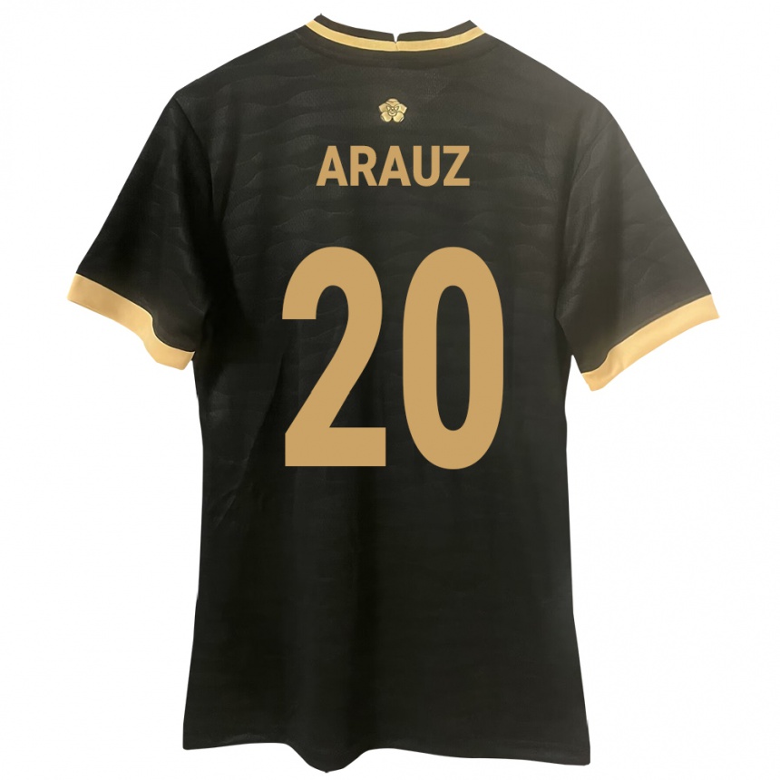 Kids Football Panama Yulieth Araúz #20 Black Away Jersey 24-26 T-Shirt Uk