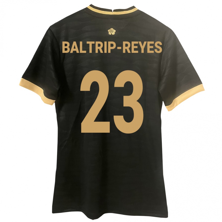 Kids Football Panama Carina Baltrip-Reyes #23 Black Away Jersey 24-26 T-Shirt Uk