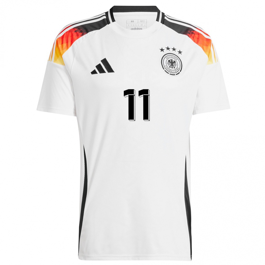 Men Football Germany Yusuf Kabadayi #11 White Home Jersey 24-26 T-Shirt Uk