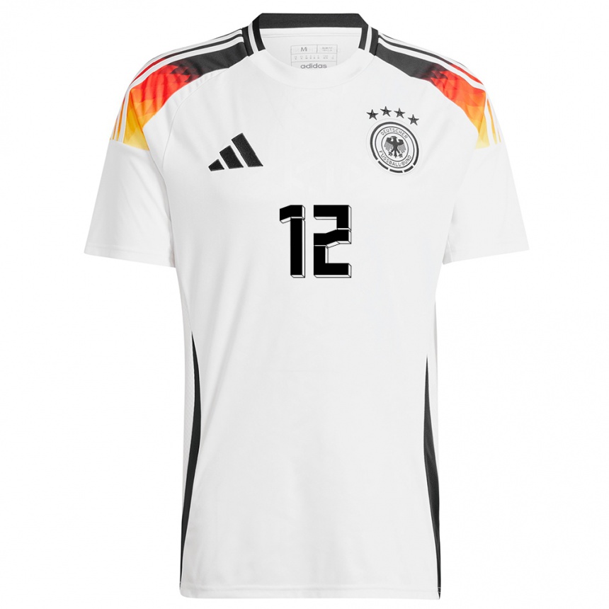 Men Football Germany Oliver Baumann #12 White Home Jersey 24-26 T-Shirt Uk