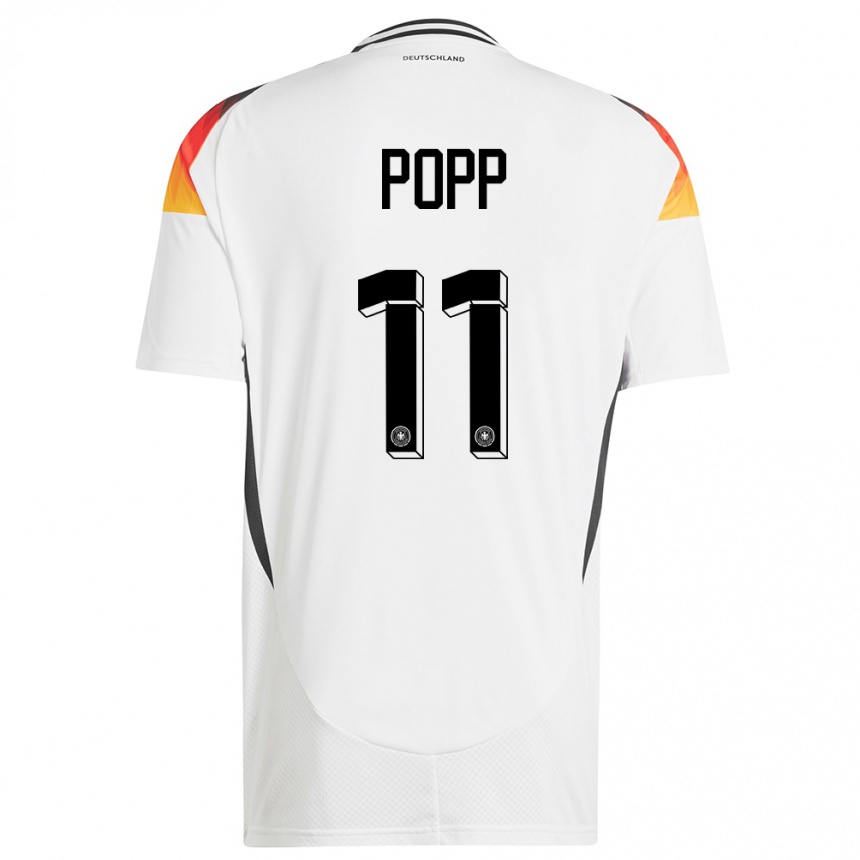 Men Football Germany Alexandra Popp #11 White Home Jersey 24-26 T-Shirt Uk