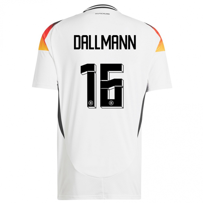 Men Football Germany Linda Dallmann #16 White Home Jersey 24-26 T-Shirt Uk