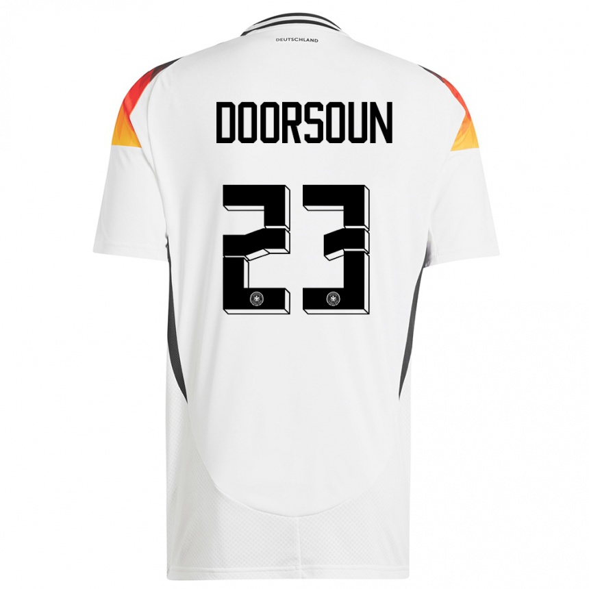 Men Football Germany Sara Doorsoun #23 White Home Jersey 24-26 T-Shirt Uk