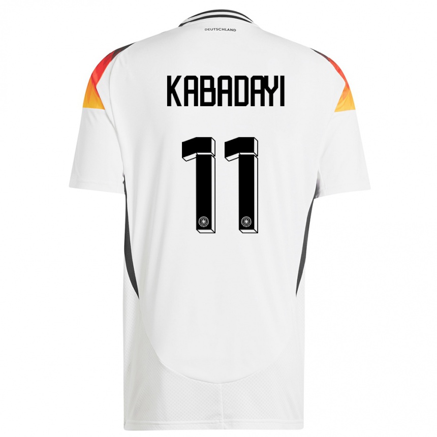 Men Football Germany Yusuf Kabadayi #11 White Home Jersey 24-26 T-Shirt Uk