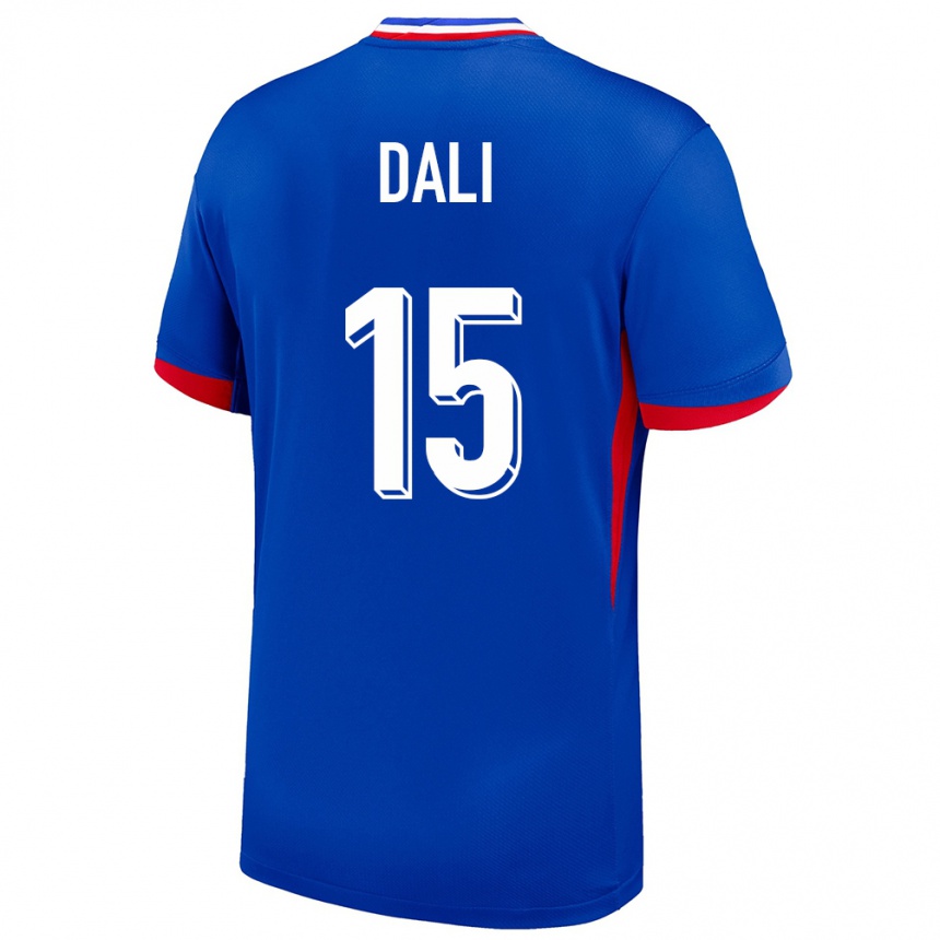 Men Football France Kenza Dali #15 Blue Home Jersey 24-26 T-Shirt Uk