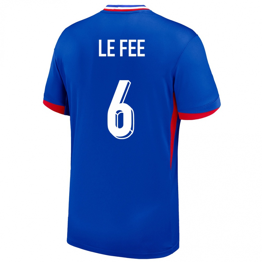 Men Football France Enzo Le Fee #6 Blue Home Jersey 24-26 T-Shirt Uk