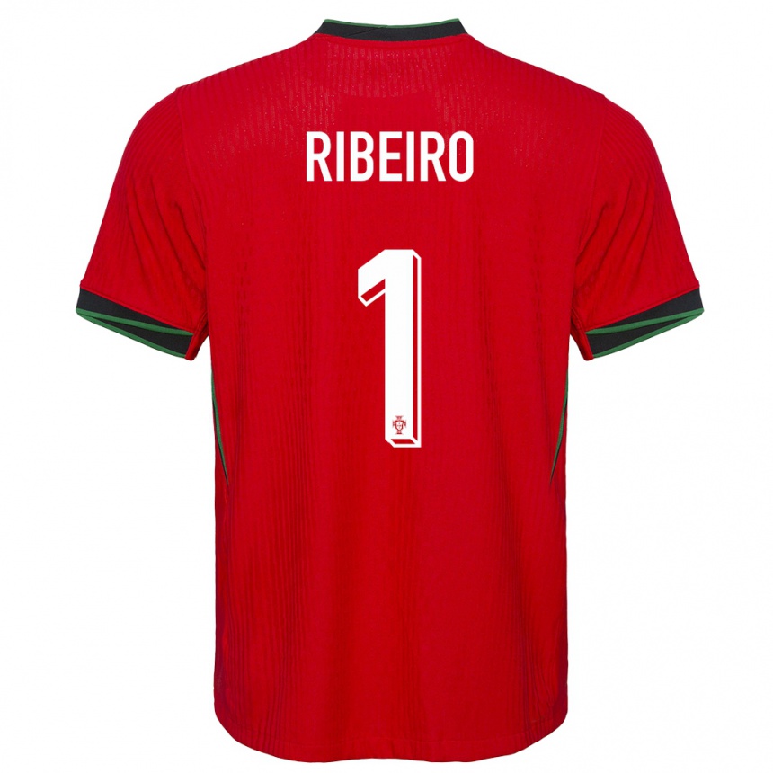 Men Football Portugal Goncalo Ribeiro #1 Red Home Jersey 24-26 T-Shirt Uk