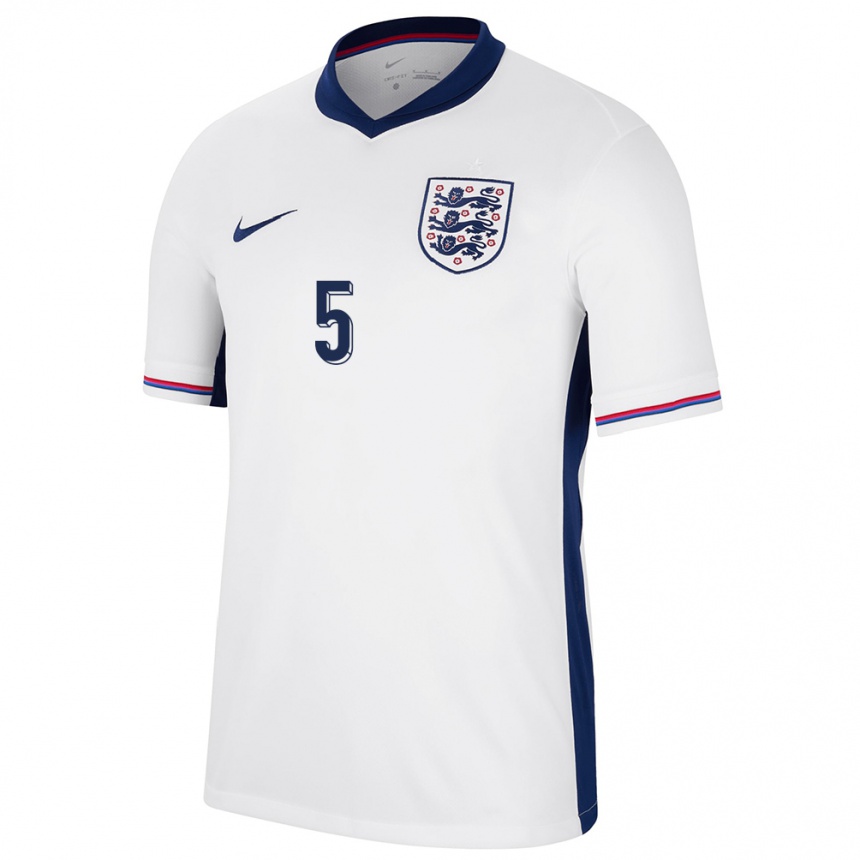 Men Football England Steph Houghton #5 White Home Jersey 24-26 T-Shirt Uk