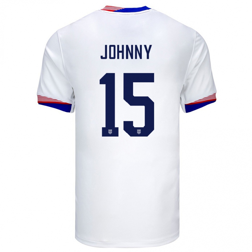 Men Football United States Johnny #15 White Home Jersey 24-26 T-Shirt Uk