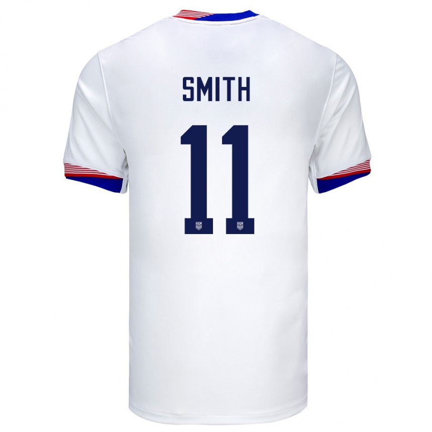 Men Football United States Sophia Smith #11 White Home Jersey 24-26 T-Shirt Uk