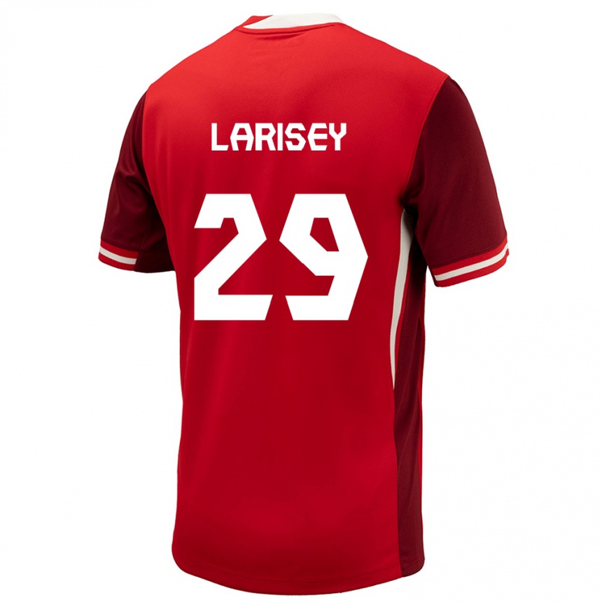 Men Football Canada Clarissa Larisey #29 Red Home Jersey 24-26 T-Shirt Uk