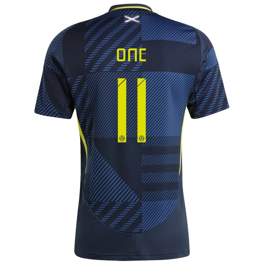 Men Football Scotland Ryan Oné #11 Dark Blue Home Jersey 24-26 T-Shirt Uk