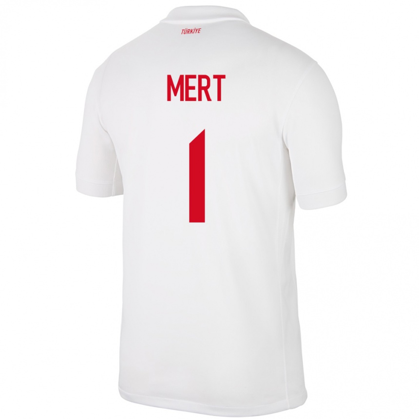 Men Football Turkey Mert Günok #1 White Home Jersey 24-26 T-Shirt Uk