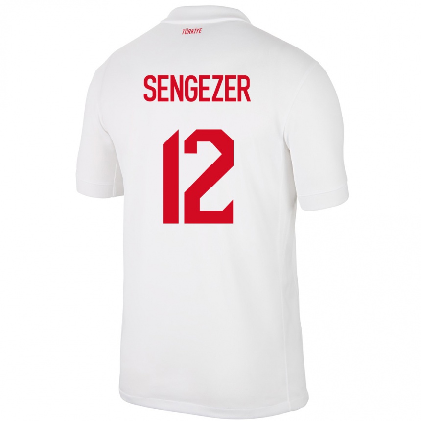 Men Football Turkey Muhammed Şengezer #12 White Home Jersey 24-26 T-Shirt Uk