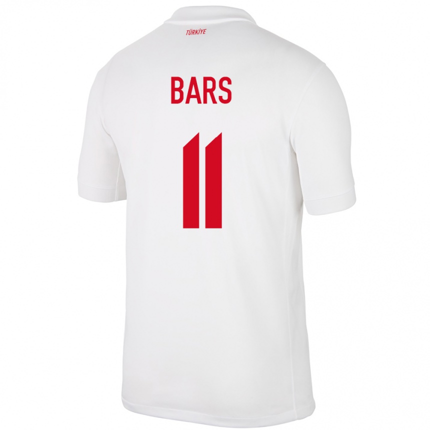 Men Football Turkey Emir Bars #11 White Home Jersey 24-26 T-Shirt Uk