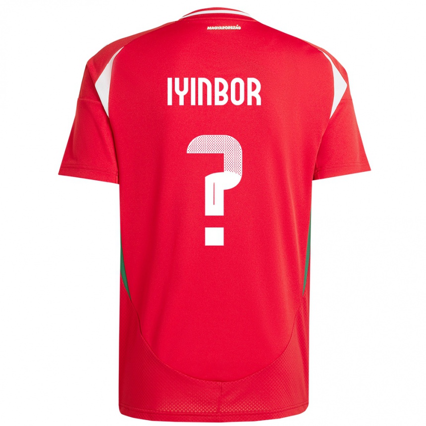 Men Football Hungary Patrick Iyinbor #0 Red Home Jersey 24-26 T-Shirt Uk