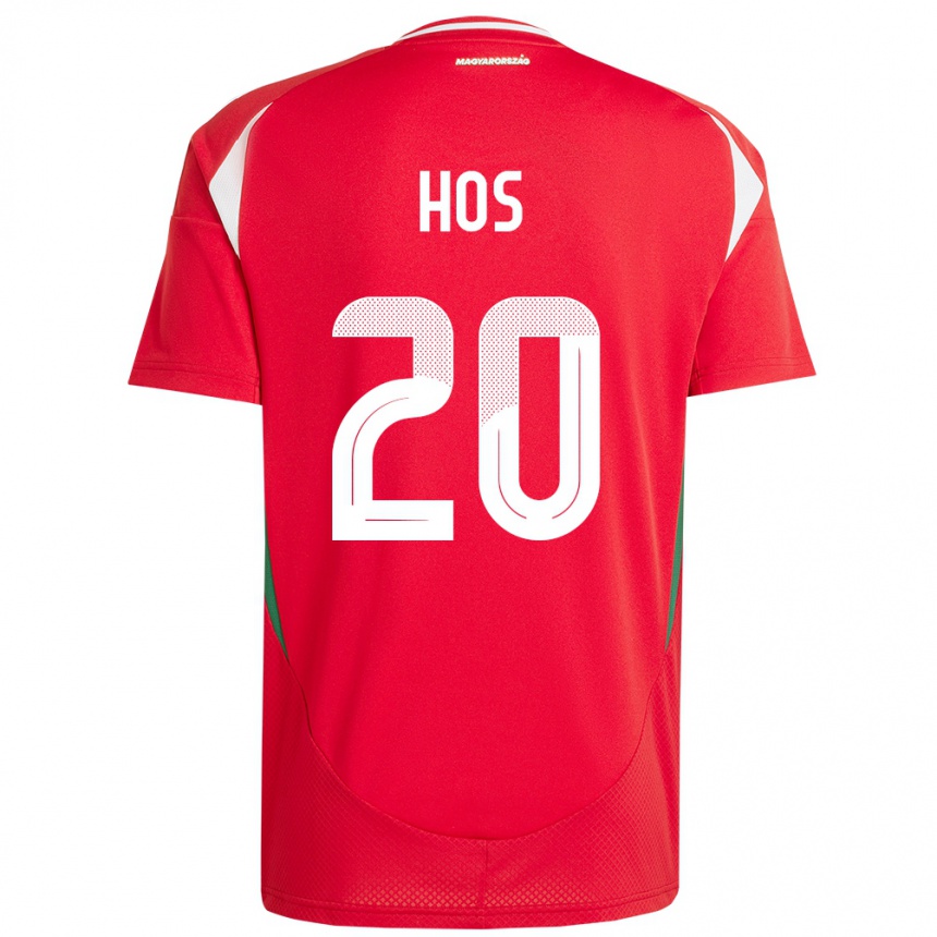 Men Football Hungary Zsombor Hős #20 Red Home Jersey 24-26 T-Shirt Uk