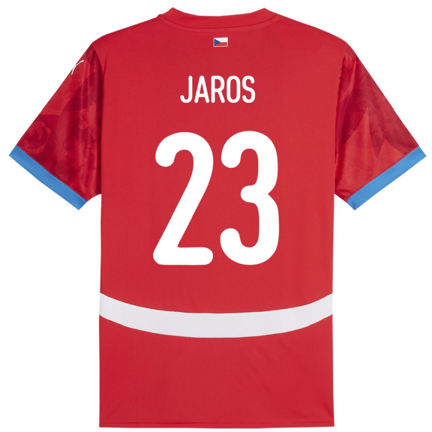 Men Football Czech Republic Vitezslav Jaros #23 Red Home Jersey 24-26 T-Shirt Uk