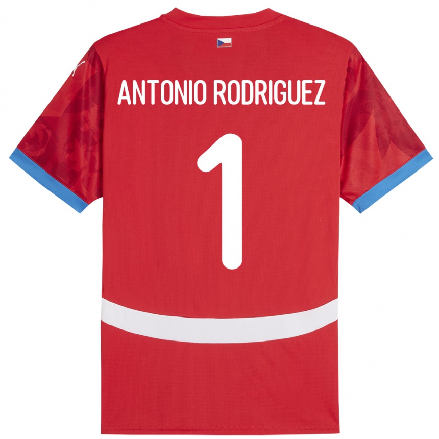 Men Football Czech Republic Pedro Antonio Rodriguez #1 Red Home Jersey 24-26 T-Shirt Uk