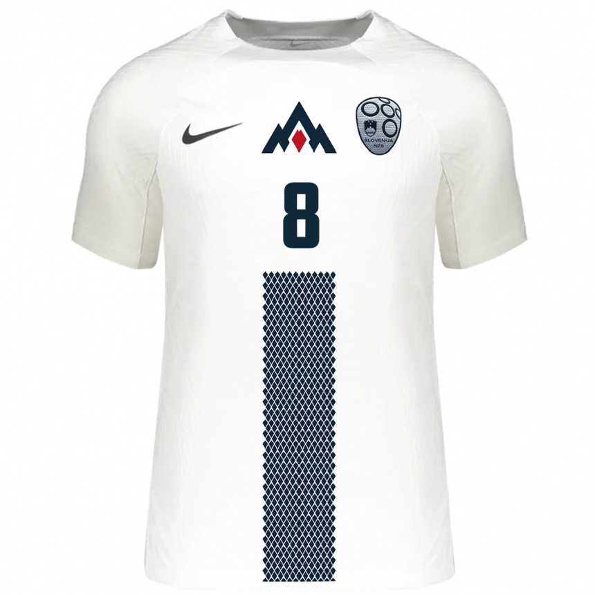 Men Football Slovenia Sandi Lovric #8 White Home Jersey 24-26 T-Shirt Uk