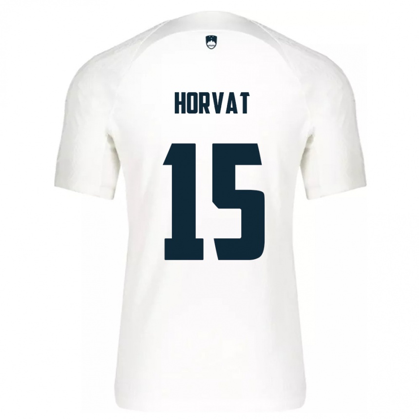 Men Football Slovenia Tomi Horvat #15 White Home Jersey 24-26 T-Shirt Uk