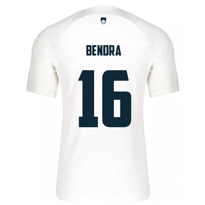 Men Football Slovenia Kristjan Bendra #16 White Home Jersey 24-26 T-Shirt Uk