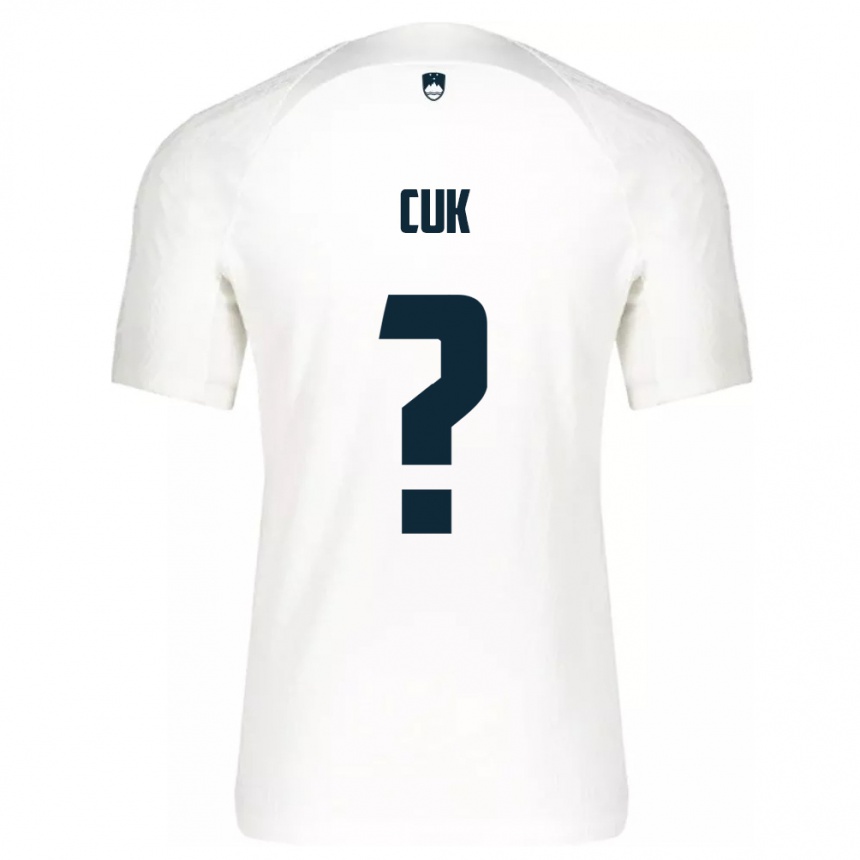 Men Football Slovenia Tine Cuk #0 White Home Jersey 24-26 T-Shirt Uk