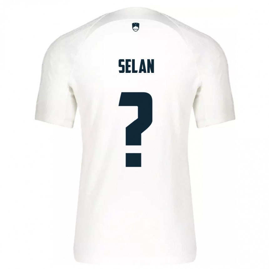 Men Football Slovenia Beno Selan #0 White Home Jersey 24-26 T-Shirt Uk