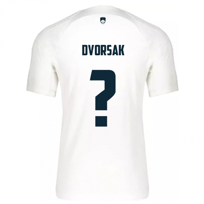 Men Football Slovenia Matej Dvorsak #0 White Home Jersey 24-26 T-Shirt Uk