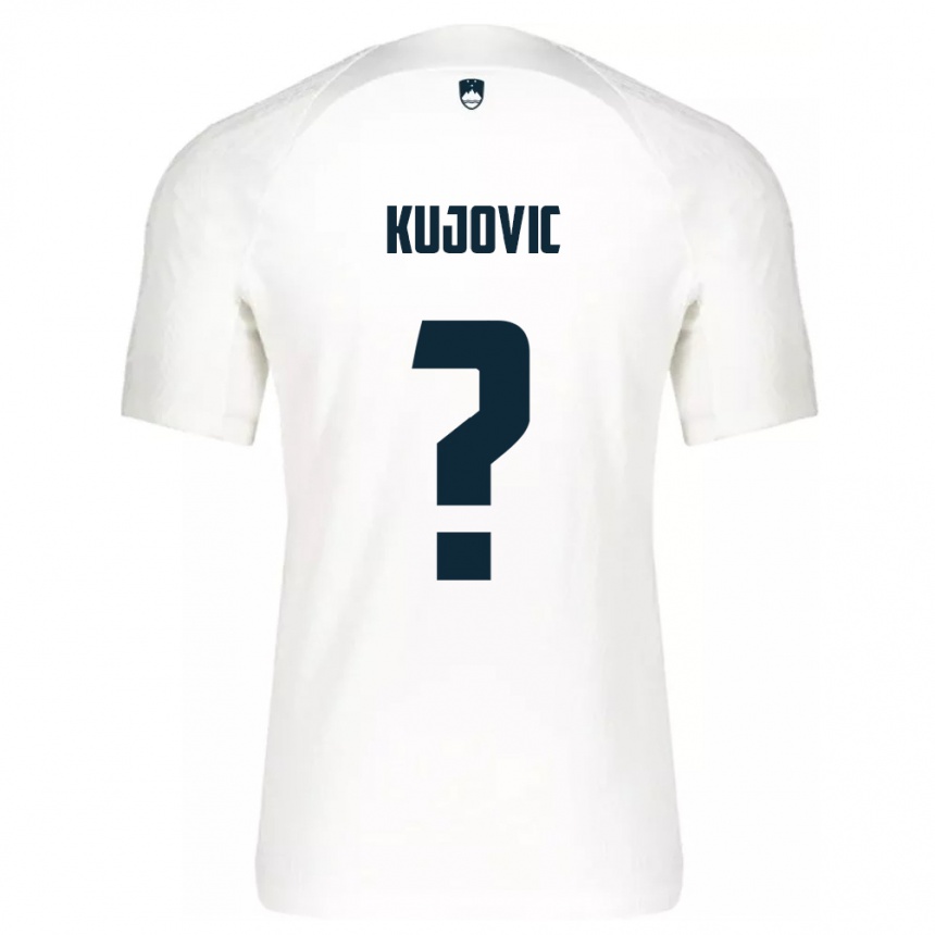 Men Football Slovenia Tian Kujovic #0 White Home Jersey 24-26 T-Shirt Uk