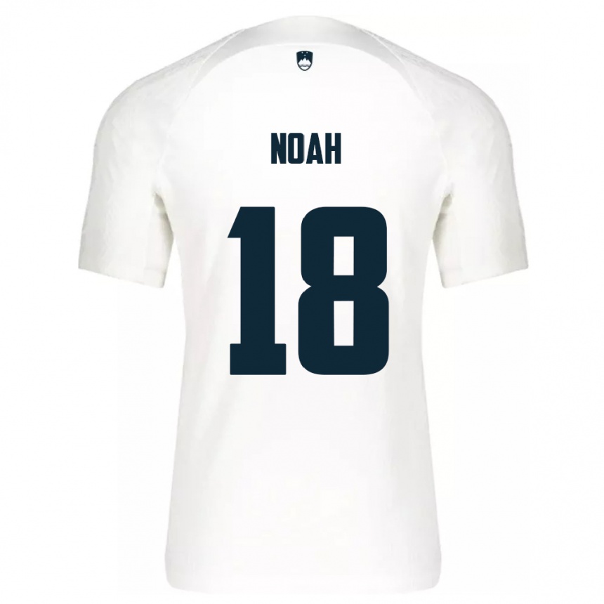 Men Football Slovenia Noah Weißbach #18 White Home Jersey 24-26 T-Shirt Uk