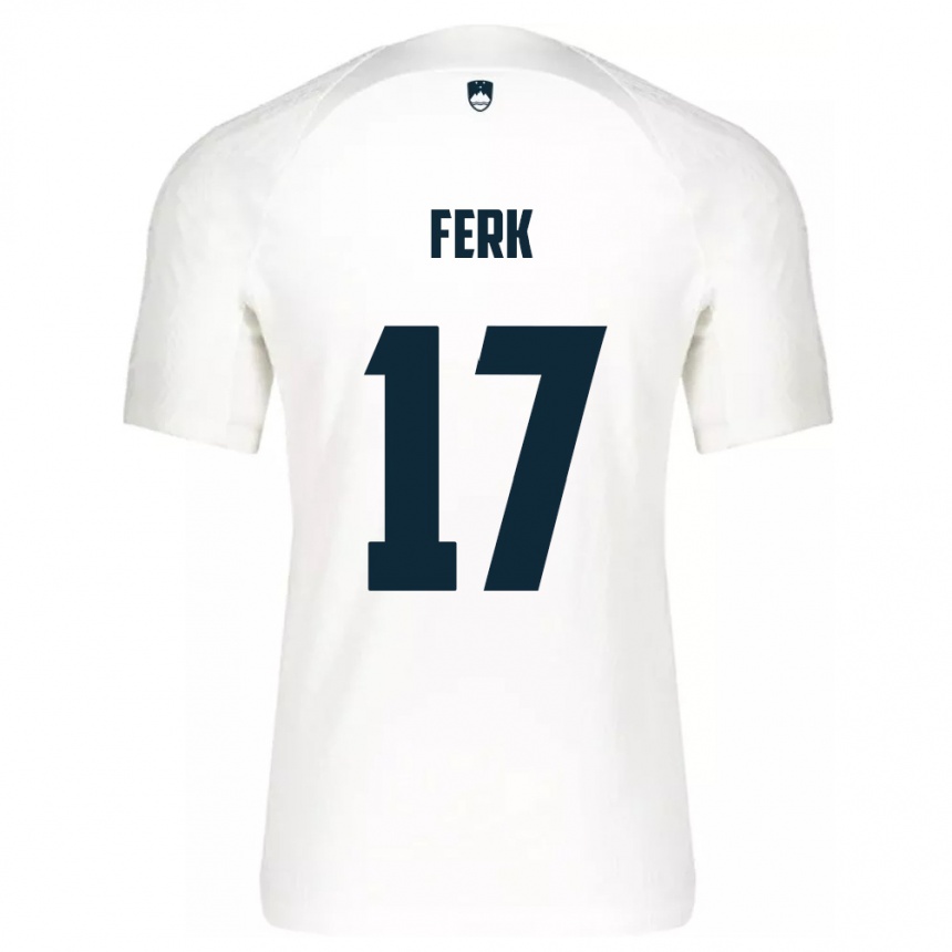 Men Football Slovenia Matic Ferk #17 White Home Jersey 24-26 T-Shirt Uk