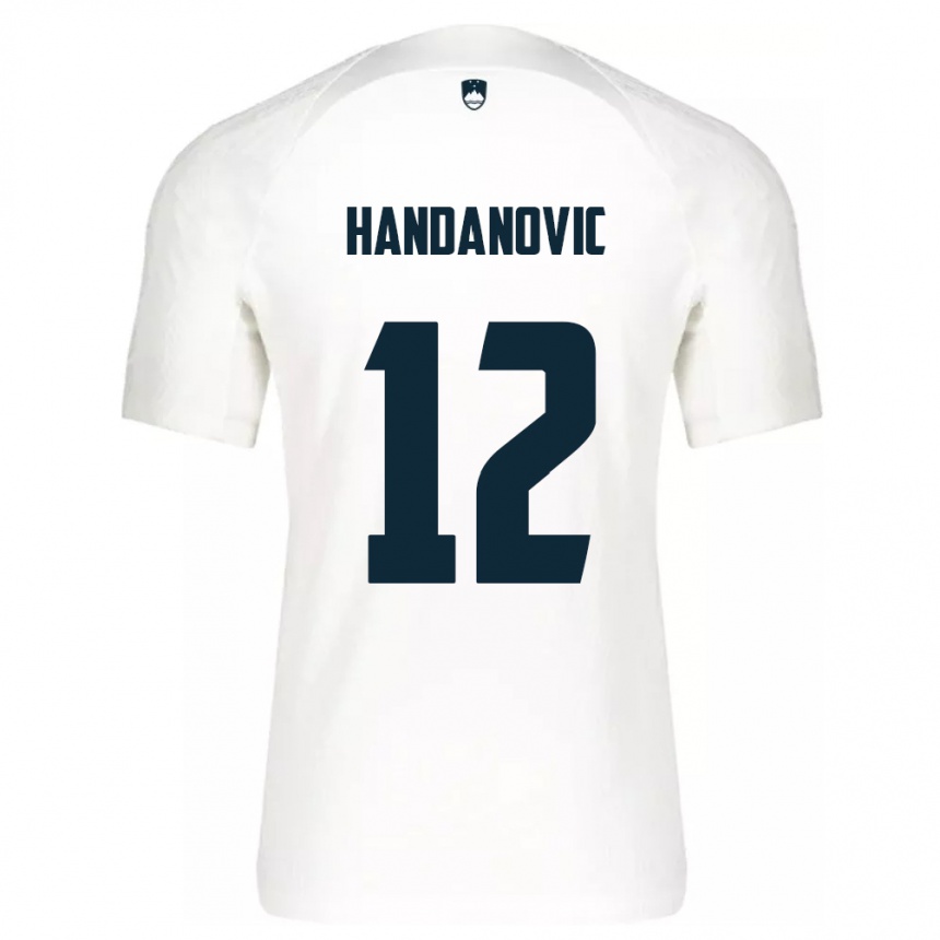 Men Football Slovenia Tanej Handanovic #12 White Home Jersey 24-26 T-Shirt Uk